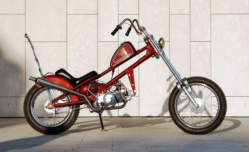 чоппер из Honda Cub чоппер из Honda Cub