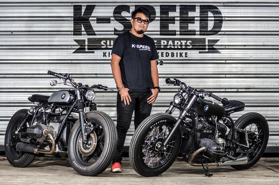 Прекрасная пара кастом мотоциклов BMW от K-Speed