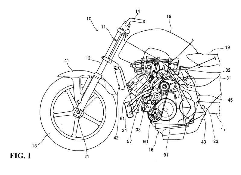 Honda демонстрирует турбированный мотоцикл