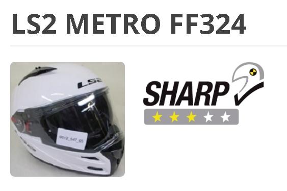 Мотошлем LS2 Metro FF324 прошел аттестацию в SHARP