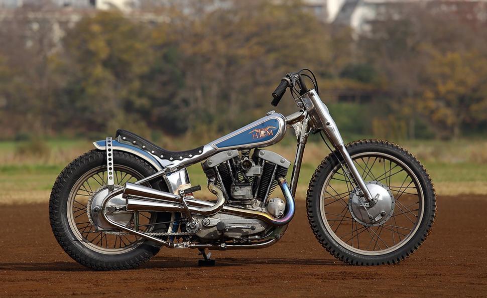 Самодельный мотоцикл Harley Davidson Ironhead в винтажном стиле