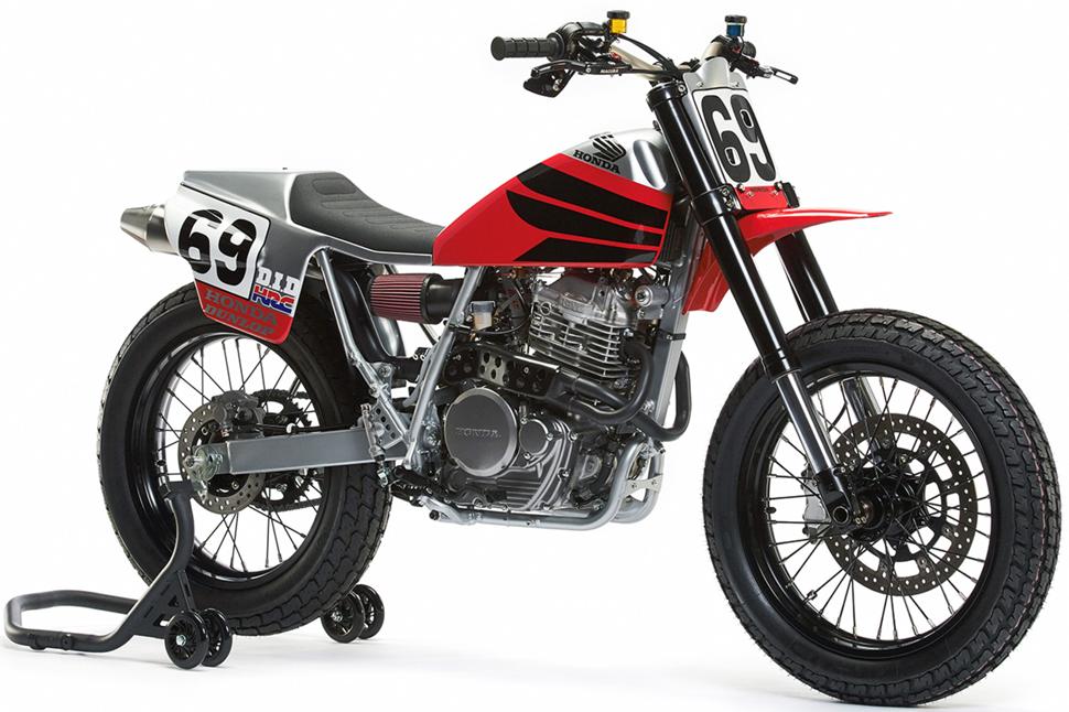 Самодельный мотоцикл флет-трекер на базе Honda XR650L