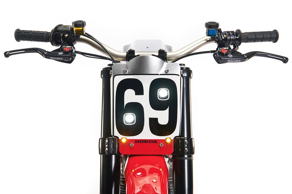 Самодельный мотоцикл флет-трекер на базе Honda XR650L