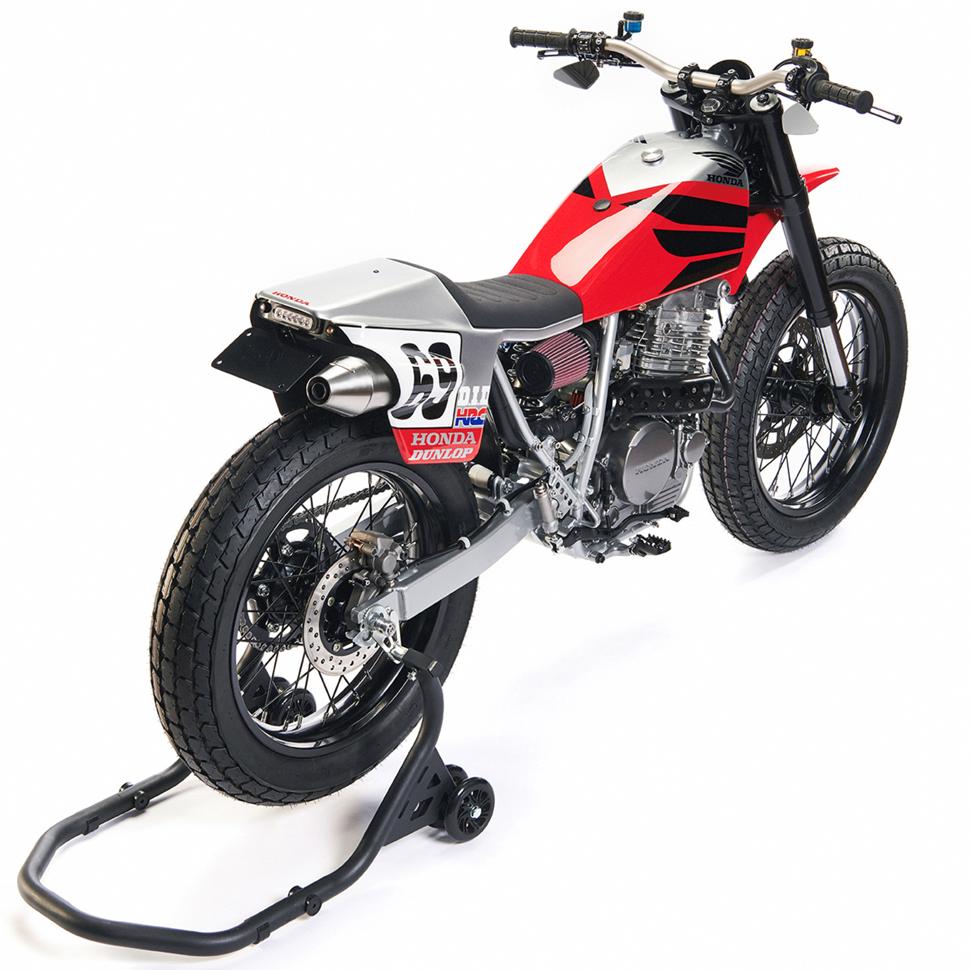 Самодельный мотоцикл флет-трекер на базе Honda XR650L