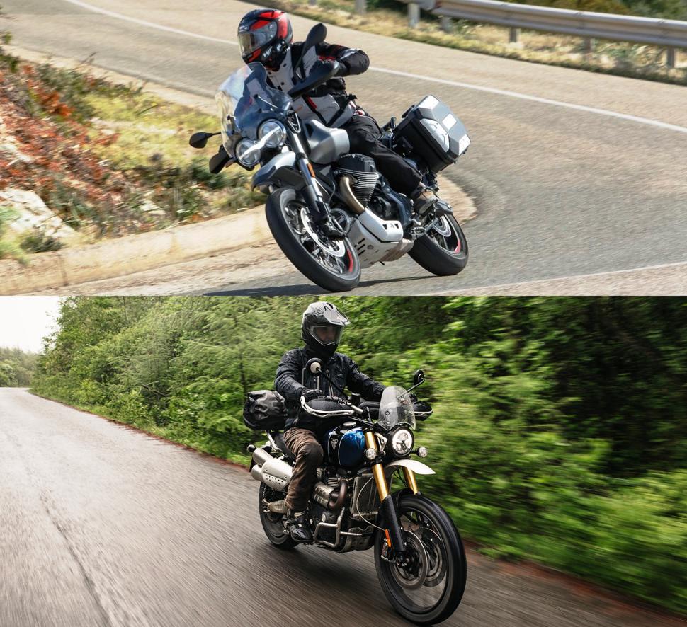 Moto Guzzi V85 TT 2020 и Triumph Scrambler 1200 XE 2020. Сравнение