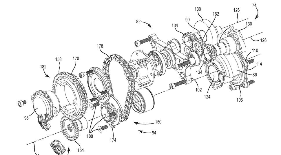 Harley Davidson заявляет патент на новую конструкцию двигателя