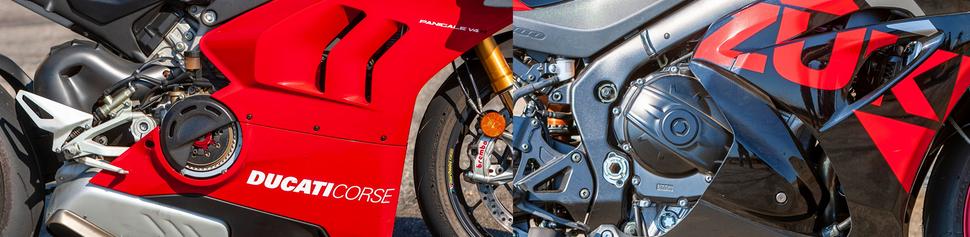 Ducati Panigale V4R и Suzuki GSX-R1000R На диностенде