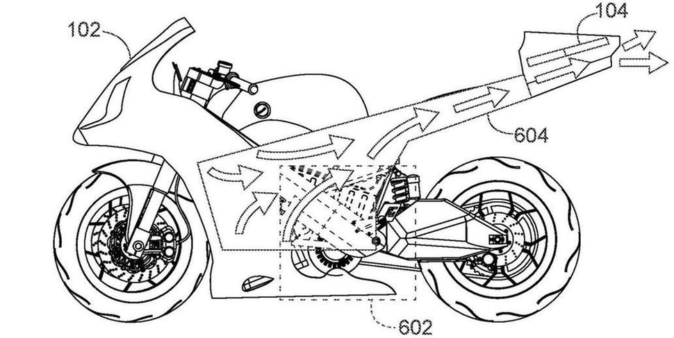 Патент от Honda на дрон встроенный в мотоцикл