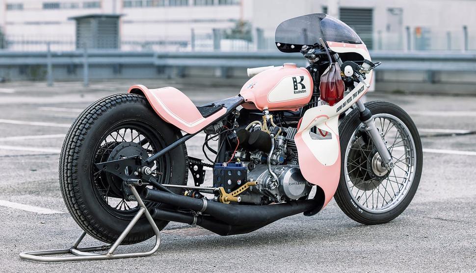 Kawasaki H1 кастомный розовый вдоводел