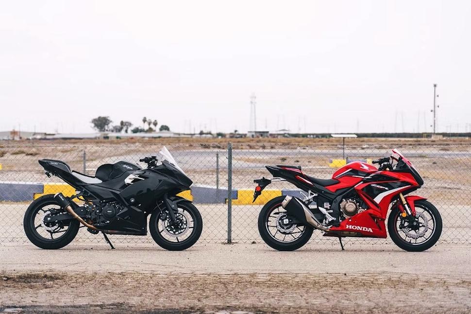 Kawasaki Ninja 400 и Honda CBR500R