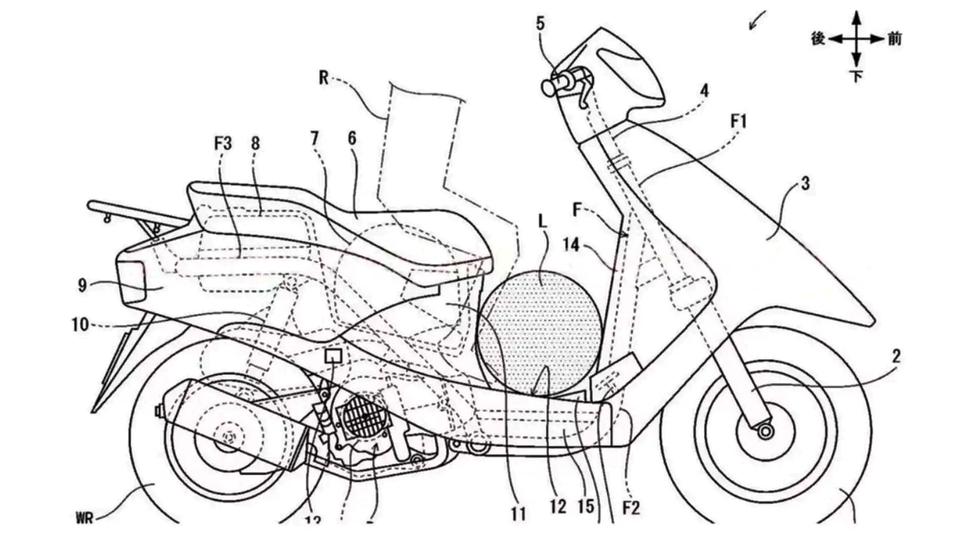 Скутер Honda с педалью газа