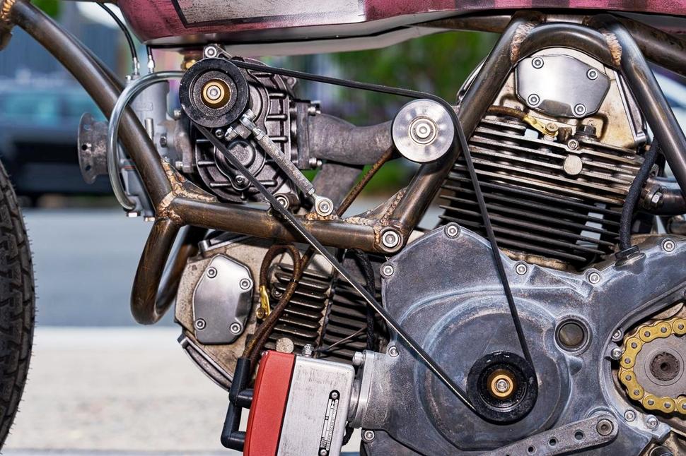 Мусорный кастом с компрессором и двигателем Ducati M600