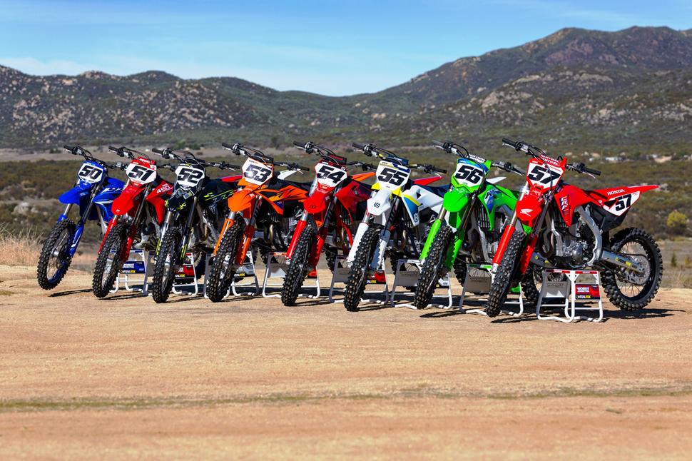 Сравнение восьми кроссовых мотоциклов 450 кубов 2026 года