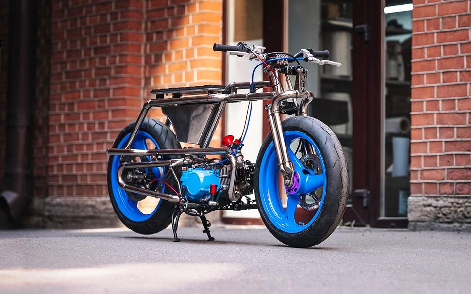 Компактный кастом на базе питбайка. Марио