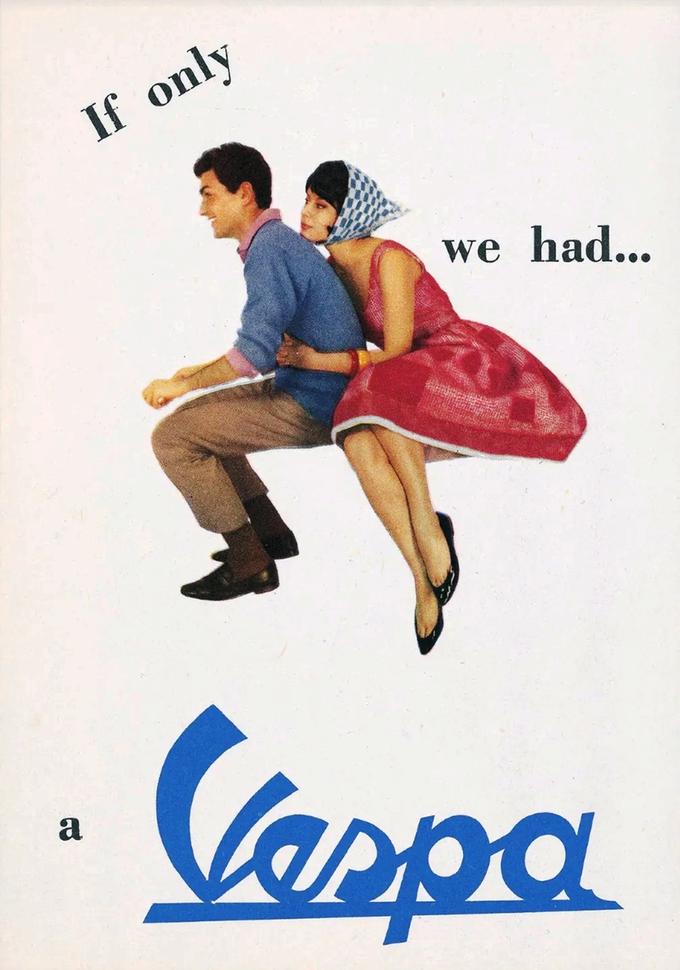 80 лет винтажной рекламы мотороллеров Vespa ч.1