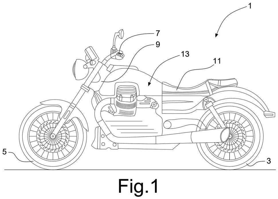 Moto Guzzi патентует гибридную V-образную силовую установку
